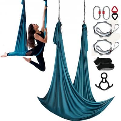 Aerial Yoga Hammock Kit 11 Yards Nylon Swing with Rigging Hardware