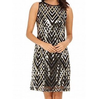 sequin shift dress size 16