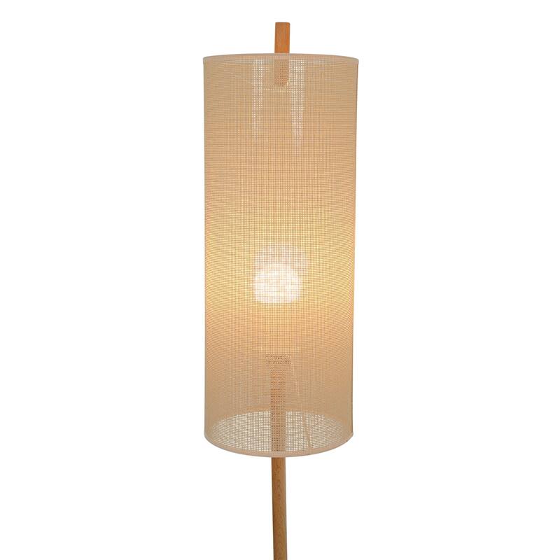 Height Floor Lamp, Modern Standing Light for Living Room, Bedroom & Study Area Lighting, Floor Lamp - Oak and Natural 110-120V