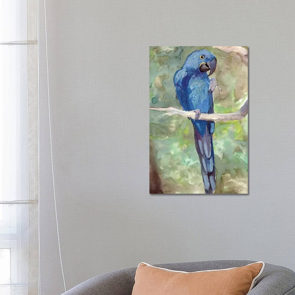 iCanvas "Blue Parrot II" by Stellar Design Studio Canvas Print