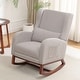 preview thumbnail 60 of 89, HOMYKA Teddy Nursery Rocking Chairs with Foot Rest