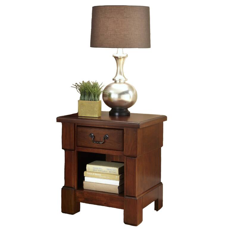 2-Piece Aspen Queen Bed with Nightstand Set by homestyles