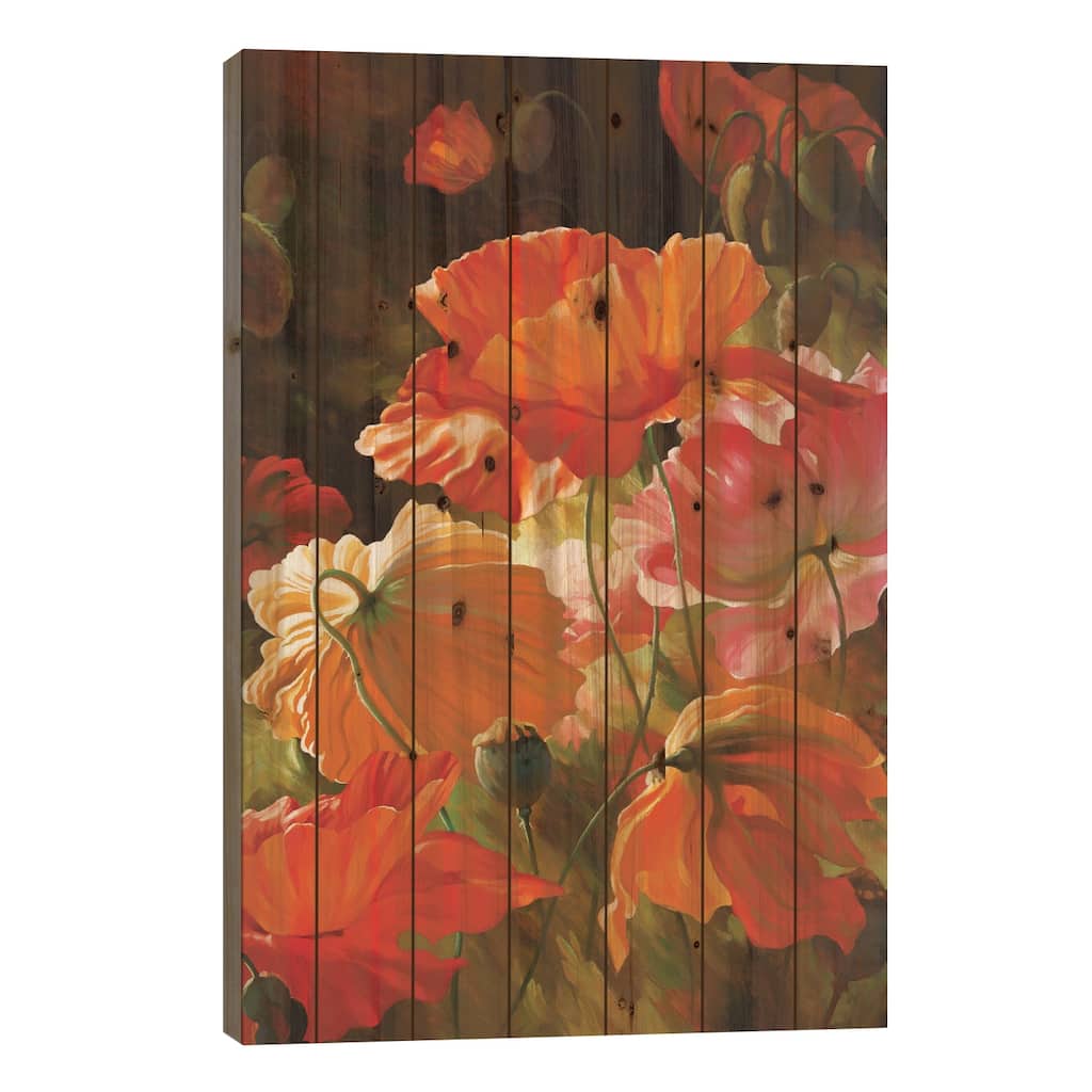 Springtime Blossoms Print On Wood by Emma Styles - Multi-Color
