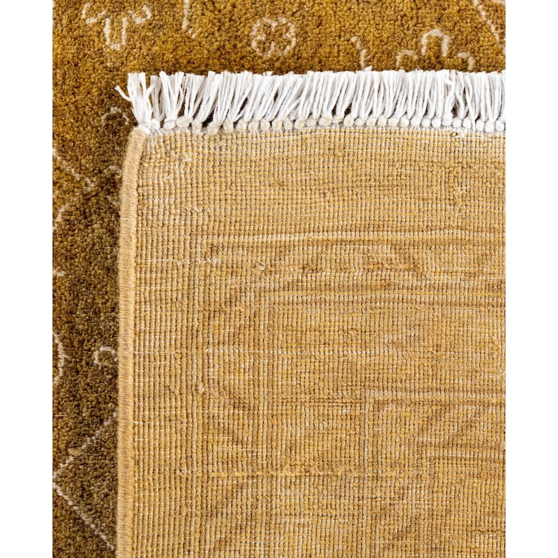 Overdyed One-of-a-Kind Hand-Knotted Area Rug - Gold - 8' 1" x 10' 4"