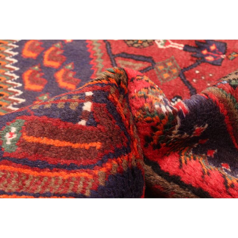 ECARPETGALLERY Hand-knotted Andelz Red Wool Rug - 4'5 x 6'4