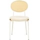 preview thumbnail 77 of 78, Leisuremod Euston Modern Dining Chair Upholstered Velvet or Leather Seat Wicker Back Accent Chair for Home Living Room & Kitchen