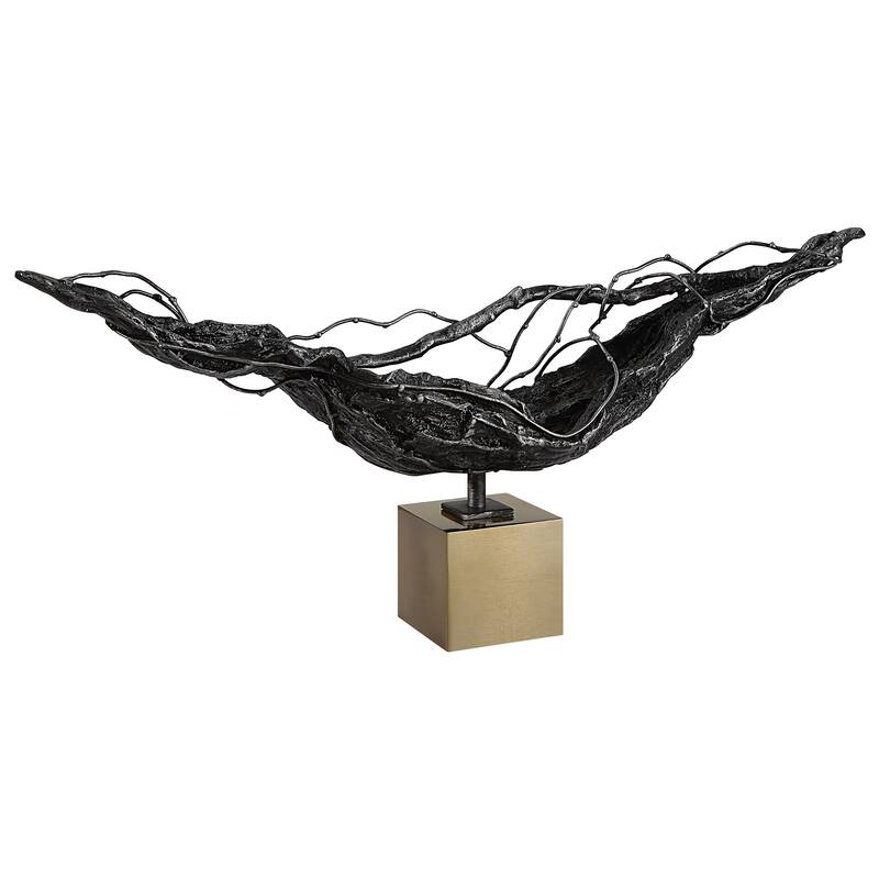Uttermost Tranquility Abstract Sculpture - 19.25"W x 8.5"H x 3.5"D