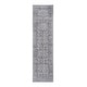 preview thumbnail 1 of 5, LOOM & LUXE Collection 2X8 Ivory/Grey/Oriental Non-Shedding Area Rug - 96" D x 26" W x 0.35" H