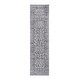 preview thumbnail 53 of 55, Soft Border Rug Modern Trellis Rug Polyester Stripe Rug Grey Multi - 2' x 8' - Runner