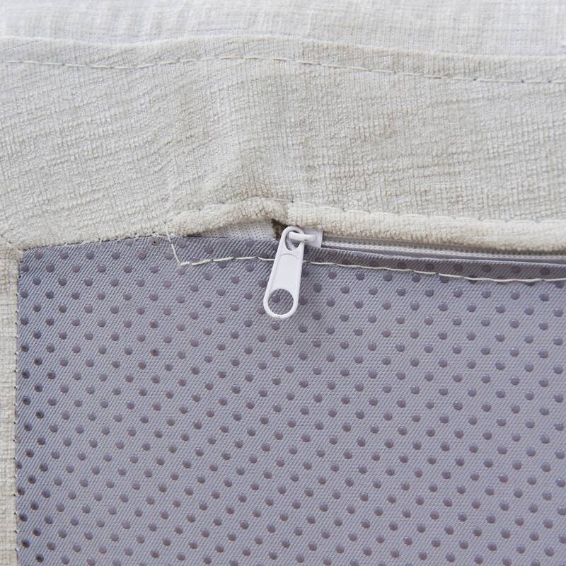 111.02" Curved Chenille Sectional Sofa, No Assembly Required