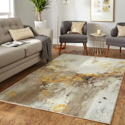 Mohawk Home Gold Vein Modern Abstract Area Rug