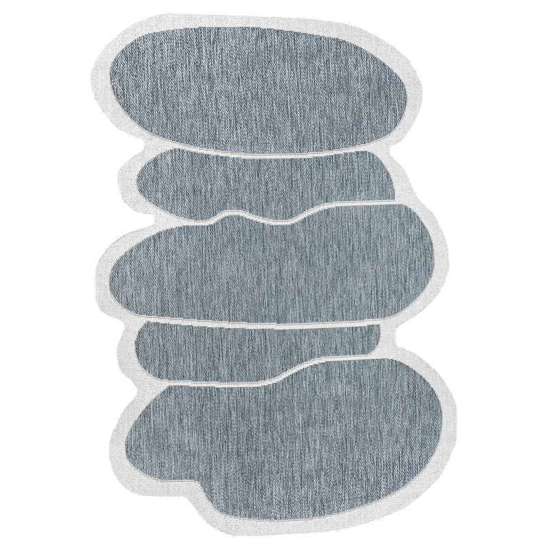 JONATHAN Y Jasper Modern Rustic Abstract Indoor/Outdoor Shaped Area Rug