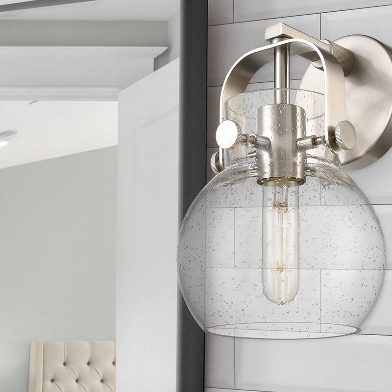 Innovations Lighting 423-1W-10-7 Pilaster II Sphere Sconce Pilaster II