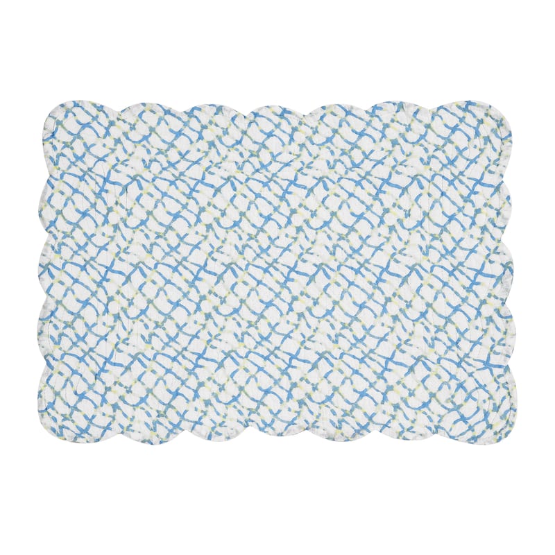 Marino Quilted Reversible Colorful Coastal Placemat Set of 6