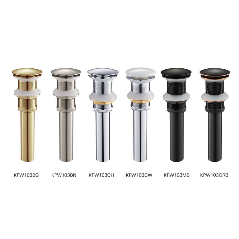 Bathroom Sink Pop Up Drain Stopper Full Cover without Overflow