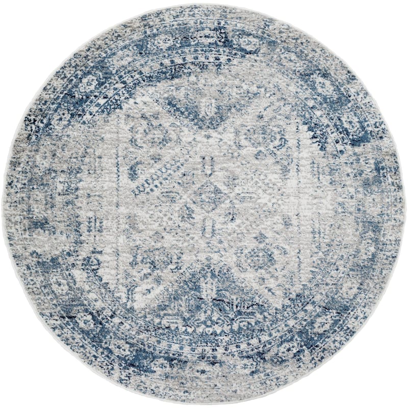 Livabliss Monte Carlo Updated Traditional Medallion Area Rug