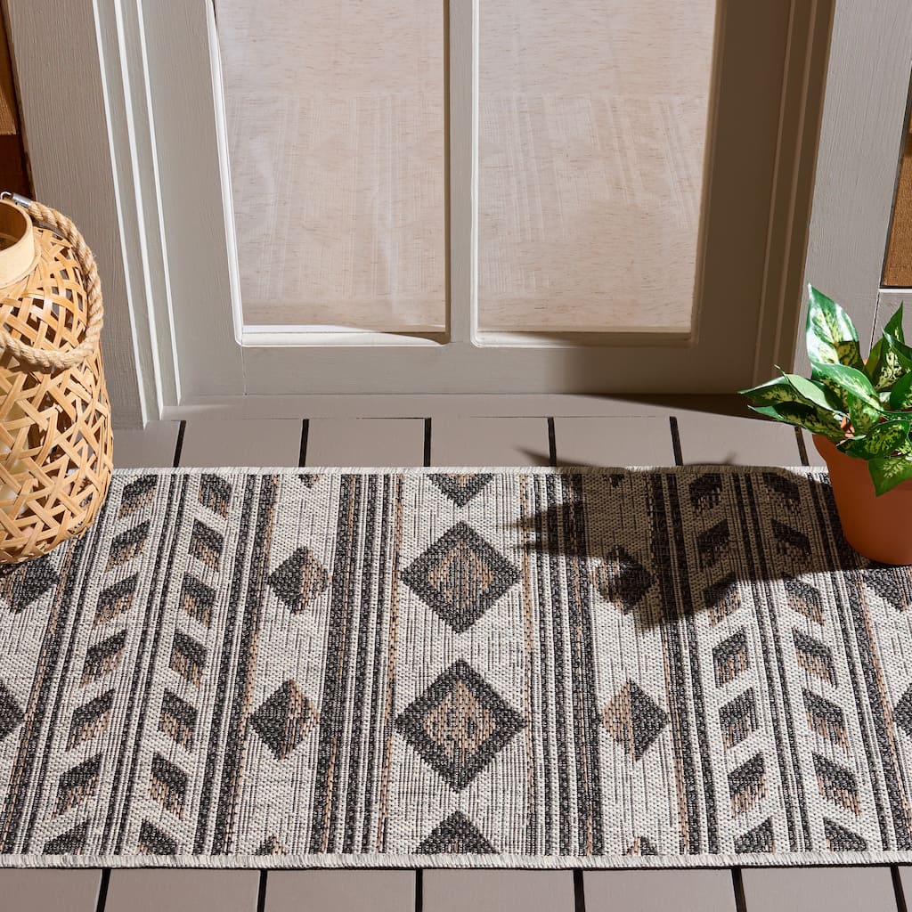 SAFAVIEH Courtyard Felicite Indoor /Outdoor Waterproof Patio Backyard Rug