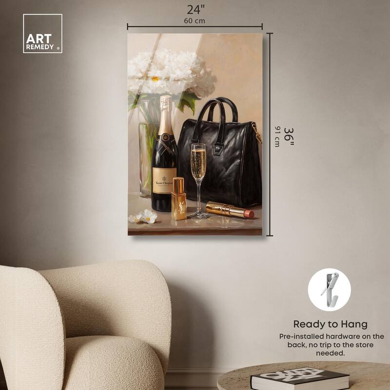 Cheers to Lovely Glam Acrylic by Art Remedy, Ready to Hang