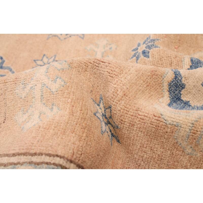 ECARPETGALLERY Hand-knotted Finest Ghazni Tan Wool Rug - 9'10 x 13'5