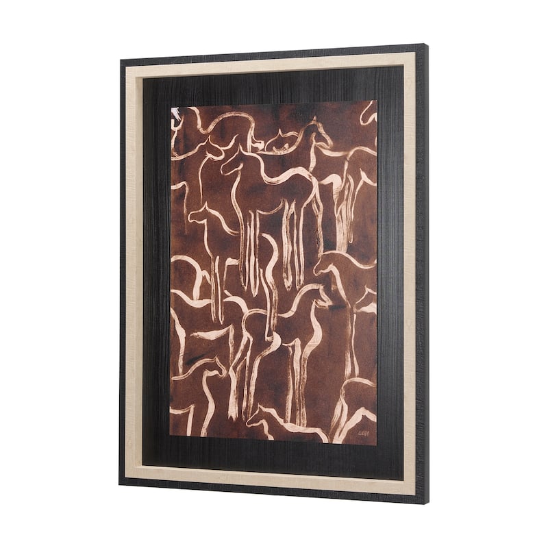 Horse Herd IV Framed Art Print