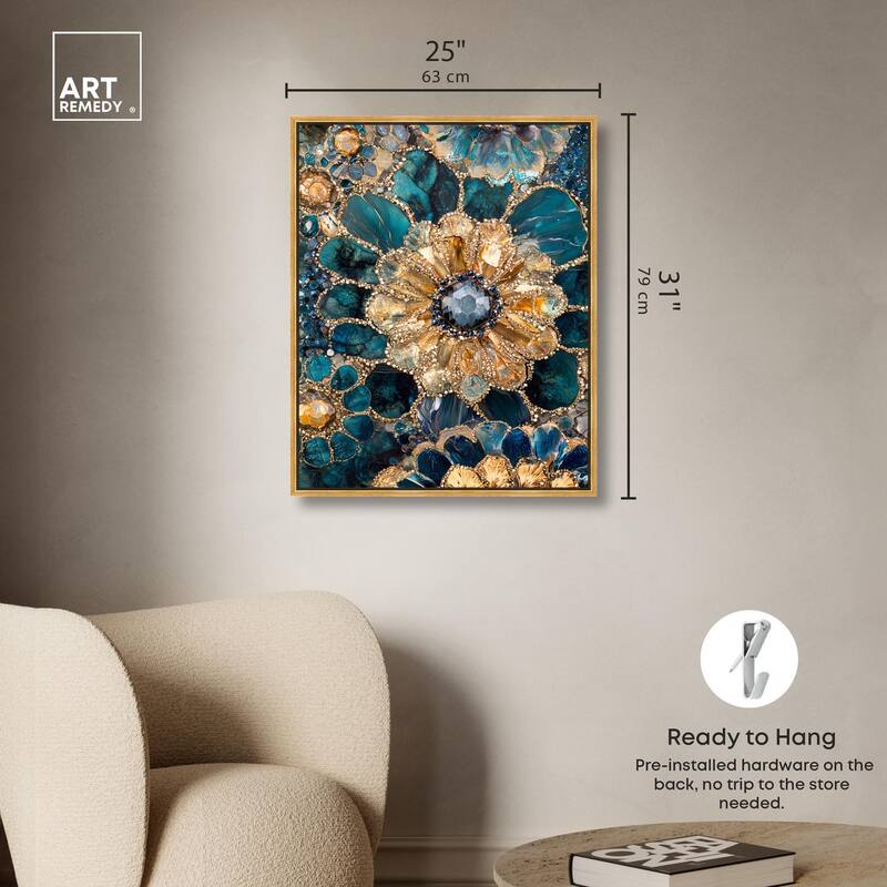 Opulent Geode IV Canvas by Art Remedy