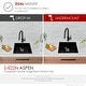 preview thumbnail 19 of 25, STYLISH 22 inch Composite Granite Dual Mount Kitchen Sink - 22" x 17.5" x 8.25"