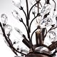 preview thumbnail 4 of 3, Terra Antique Copper Iron Clear Glass Crystal 4-light Chandelier