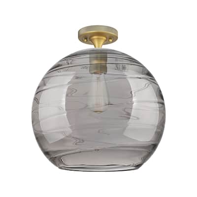 Innovations Lighting 434-1F-10-12 Crown Point Flush Mount Crown Point