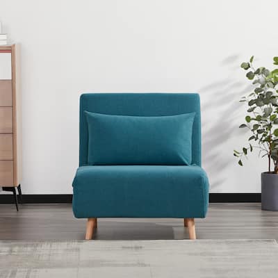 Tustin Upholstered Convertible Lounge/ Sleeper Chair