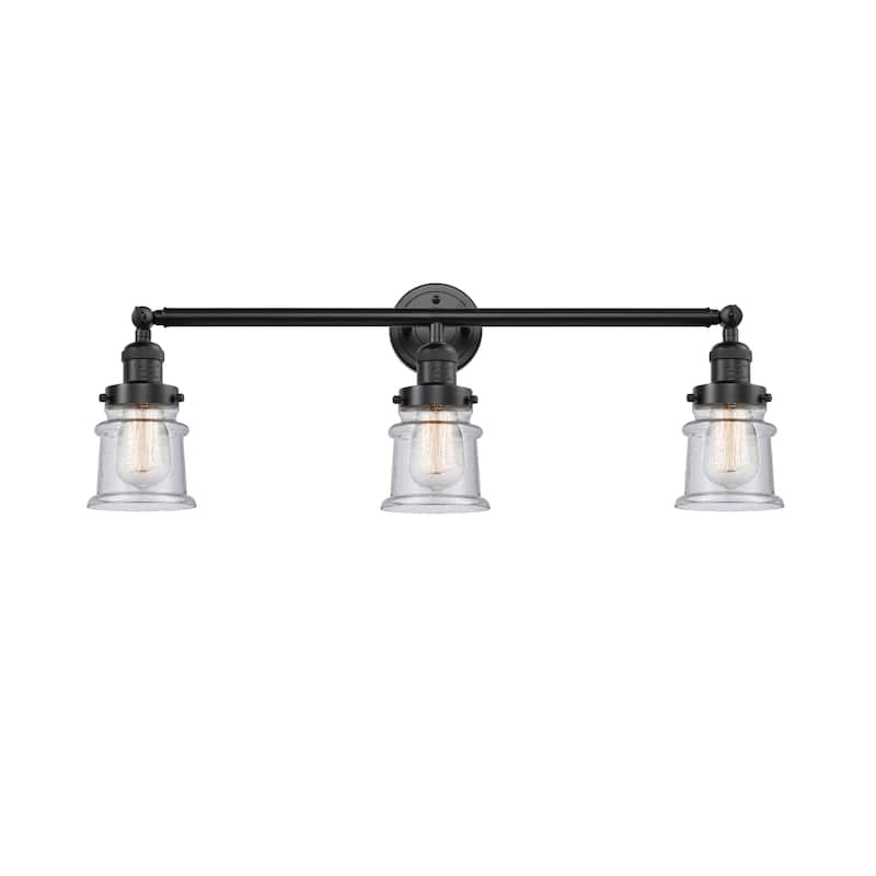 Innovations Lighting Canton - 3 Light 30" Bath Vanity Light - Oil Rubbed Bronze/Seedy