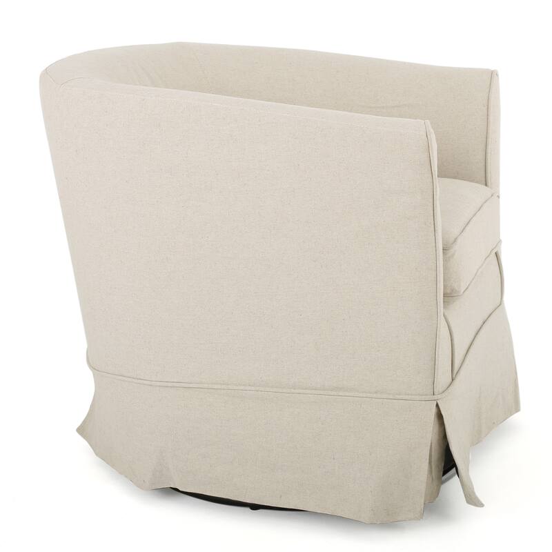 Cozy Rotating Armchair - Soft Upholstered Swivel Chair for Reading, VR, and Relaxation