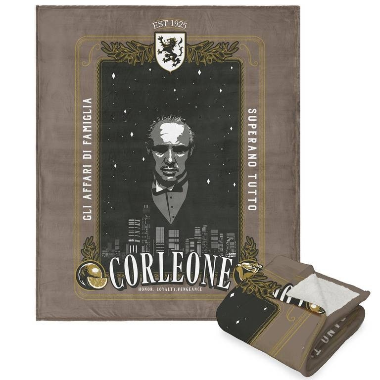The Godfather Silk Touch Sherpa Throw Blanket