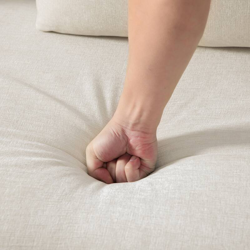 82.7" W Chenille Fabric Comfortable 2-Seater Sofa With Plush Cushion,Loveseat With Pillows