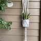 preview thumbnail 2 of 2, 33" H hanging macrame planter hanger
