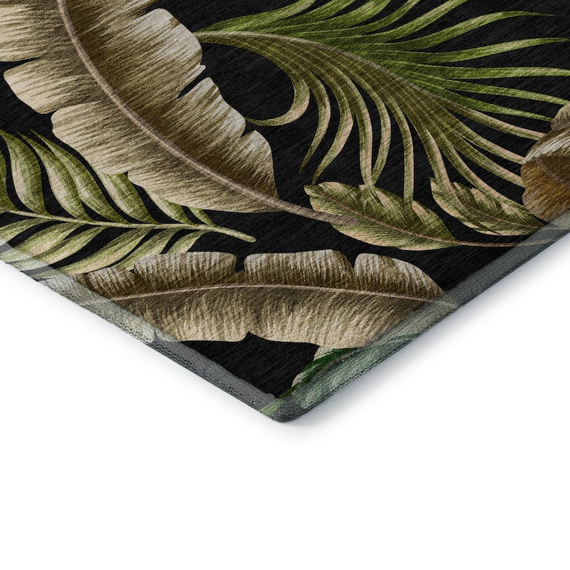 Premium Washable Super Soft Tropical Palms Mayfield Rug