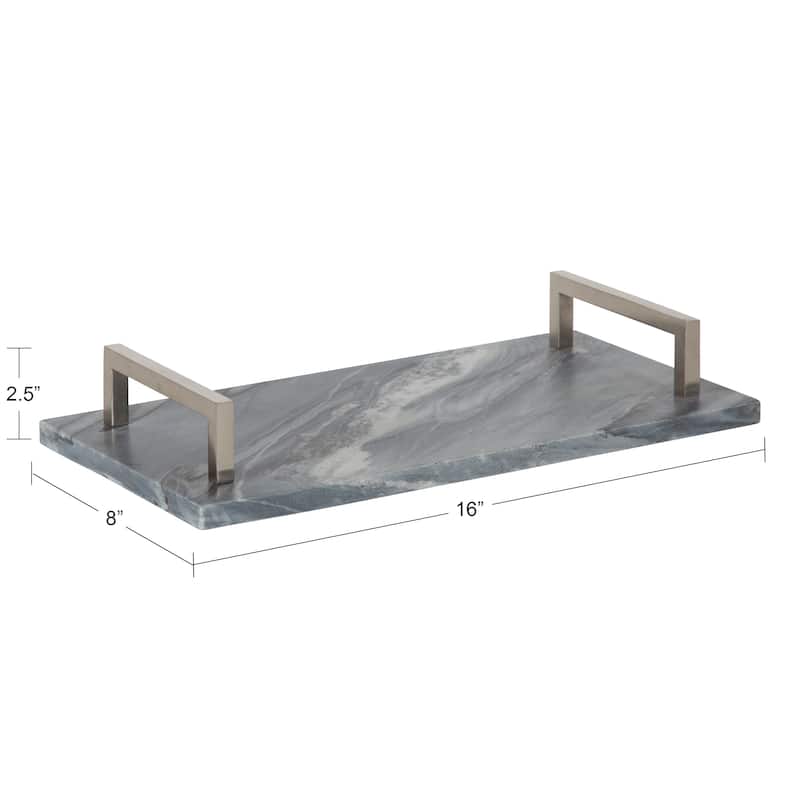 Kate and Laurel Graycott Decorative Marble Tray