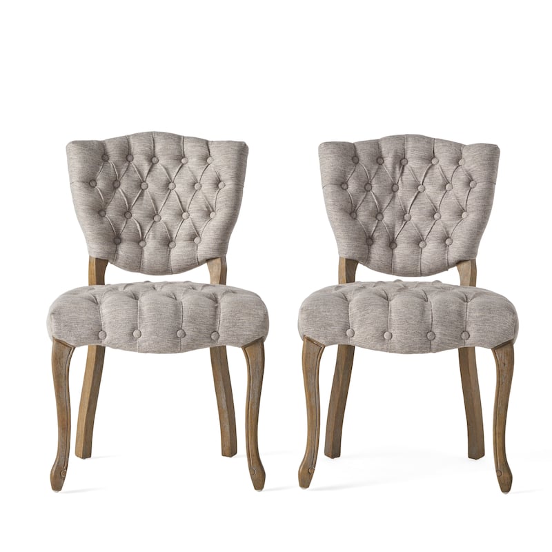 Crosswind Diamond Stitch Fabric Dining Chair by Christopher Knight Home