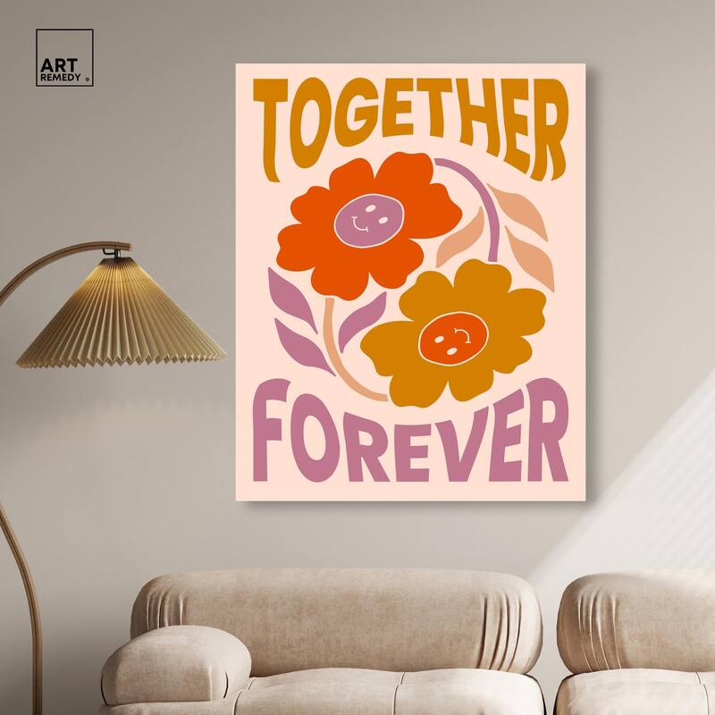 We Together Canvas by Art Remedy, Gallery Wrapped