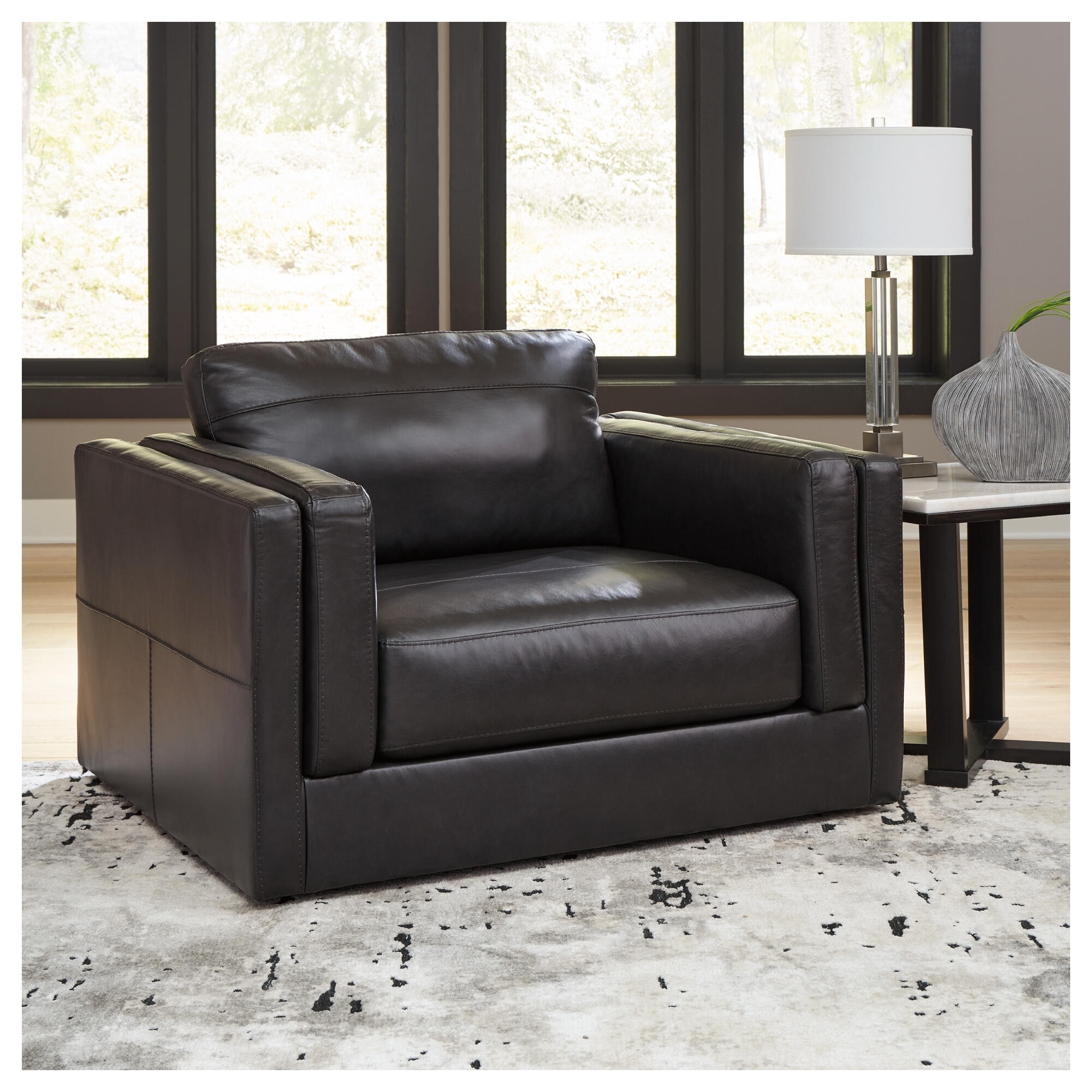 Signature Design by Ashley Amiata Onyx Oversized Chair - 50"W x 41"D x 35"H