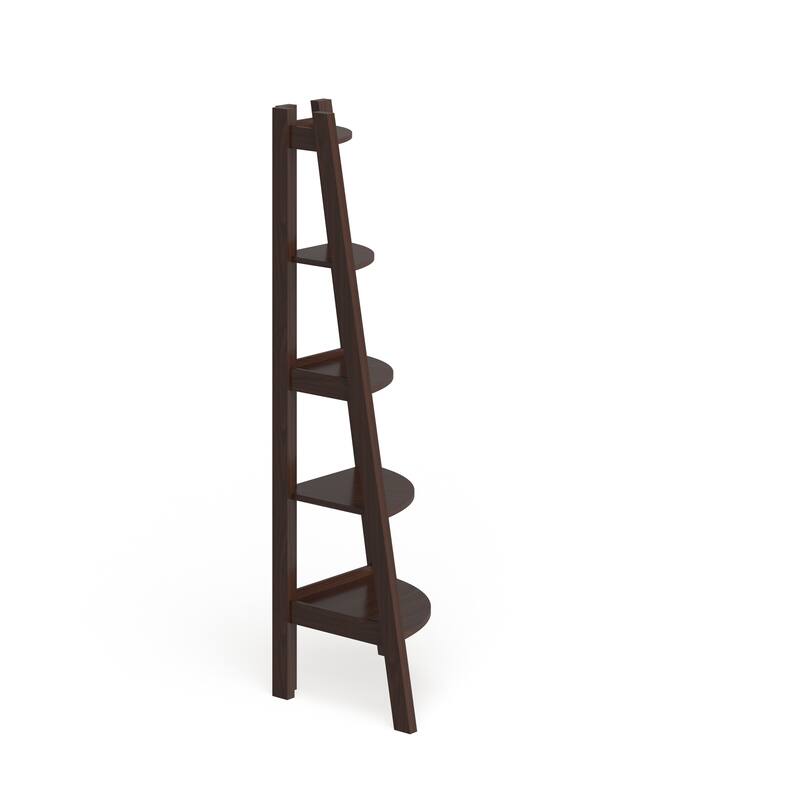 Kiki Transitional 5-Tier Corner Ladder Display Bookshelf by Furniture of America