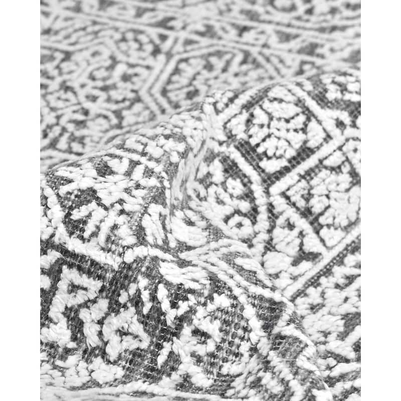 Overton Handmade Modern Contemporary Floral Area Rug