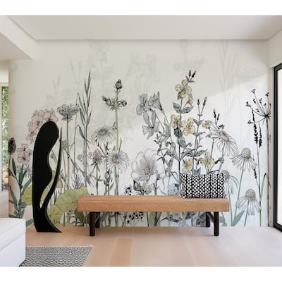 Peel & Stick Floral Wall Mural - Meadow Of Memories