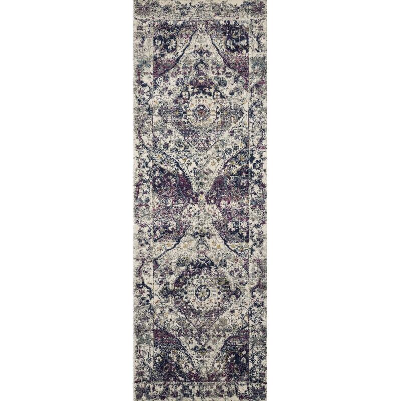 Alexander Home Malik Boho Diamond Distressed Area Rug