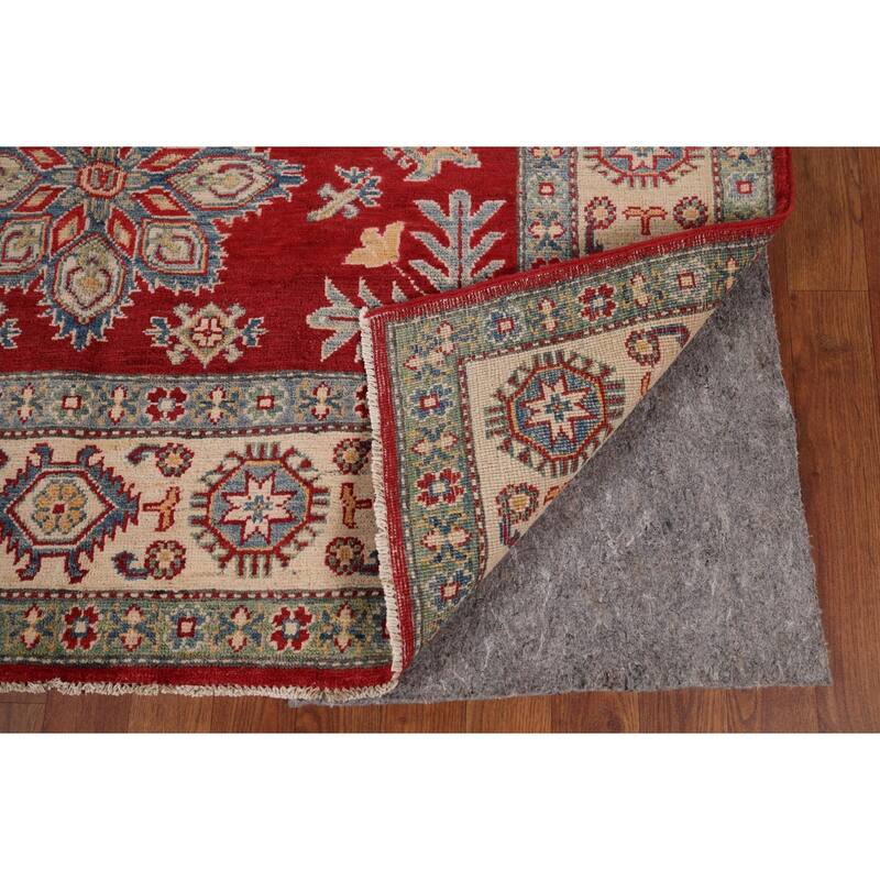Traditional Kazak Area Rug Hand-Knotted Wool Carpet - 5'1" x 7'0"