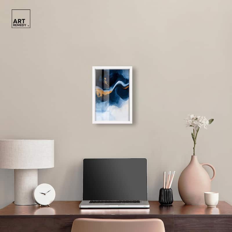 Blue Deep I Shadowbox by Art Remedy