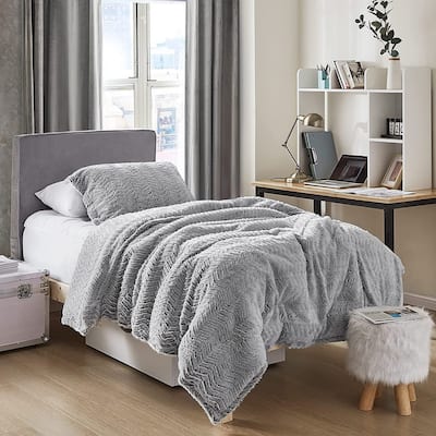 Peak of Cozy® - Coma Inducer® Oversized Comforter Set - Chevron Frosted Espresso