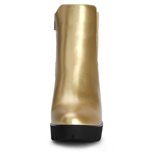 gold boots women