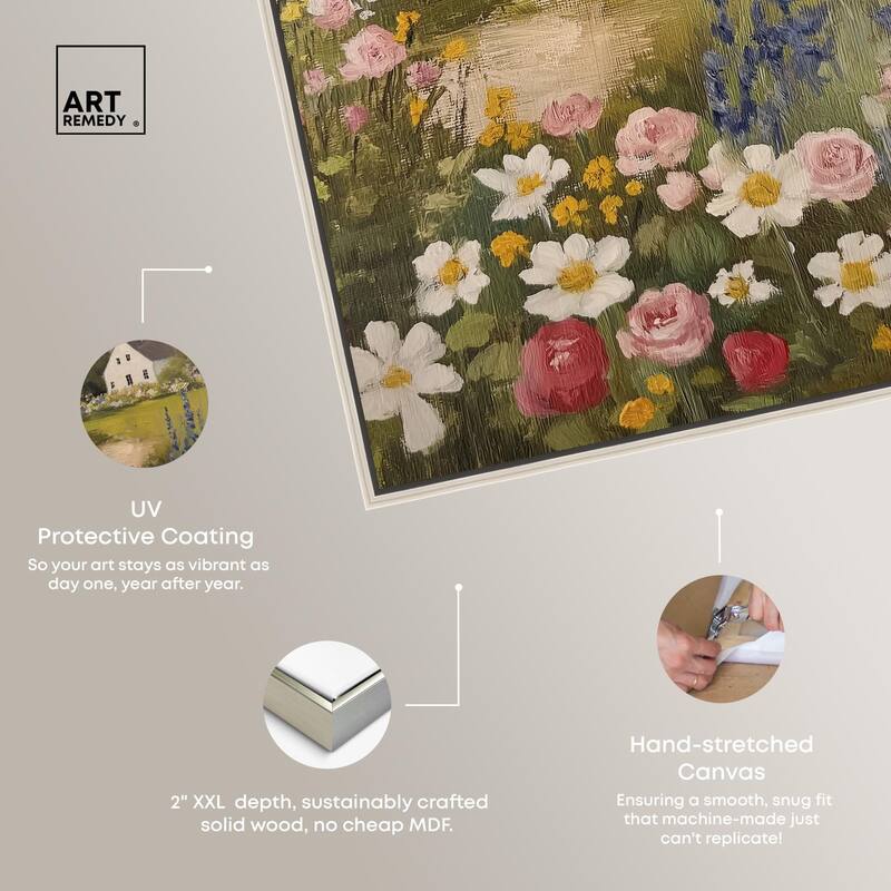 Floral Farmhouse I Canvas by Art Remedy