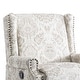 preview thumbnail 78 of 102, 29'' W Pattern Floral Swivel Manual Push Back Recliner Glider Chair