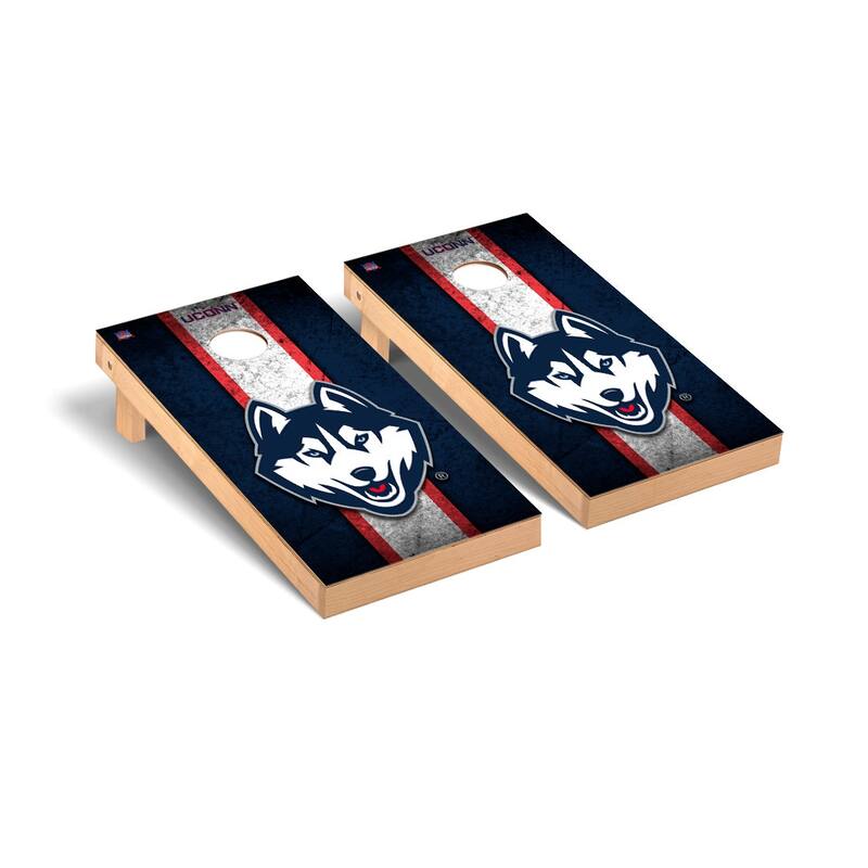 Connecticut UCONN Huskies 2x4 Pro Cornhole Boards - V3 - Include Case & Lights